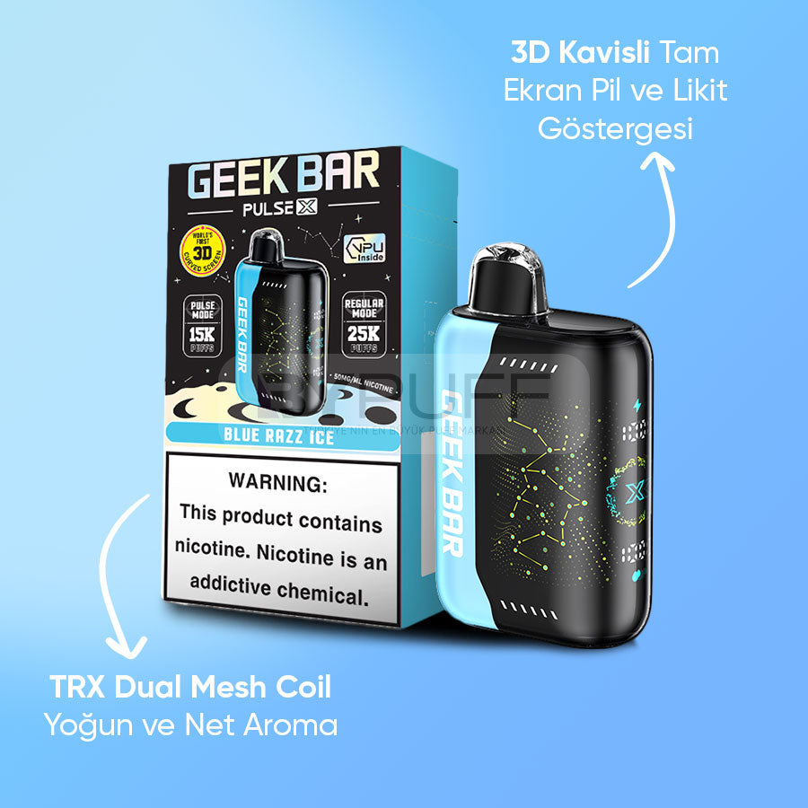 Geek Bar Pulse X 25000 Blue Razz Ice