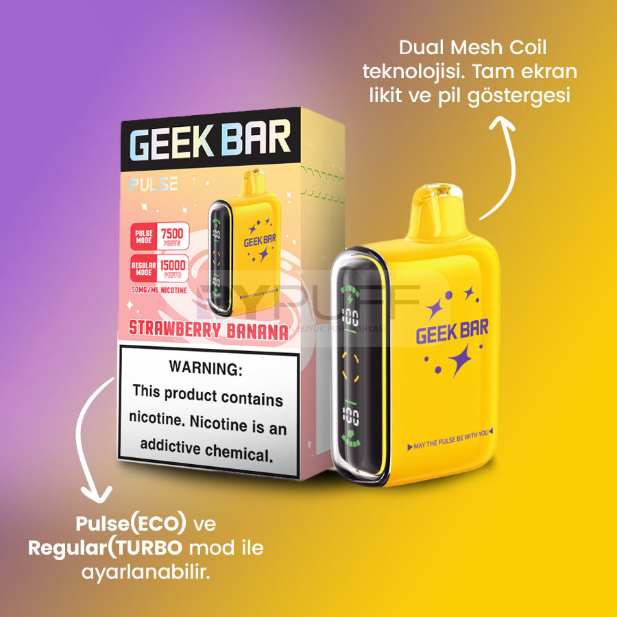 Geek Bar Pulse 15000 Strawberry Banana